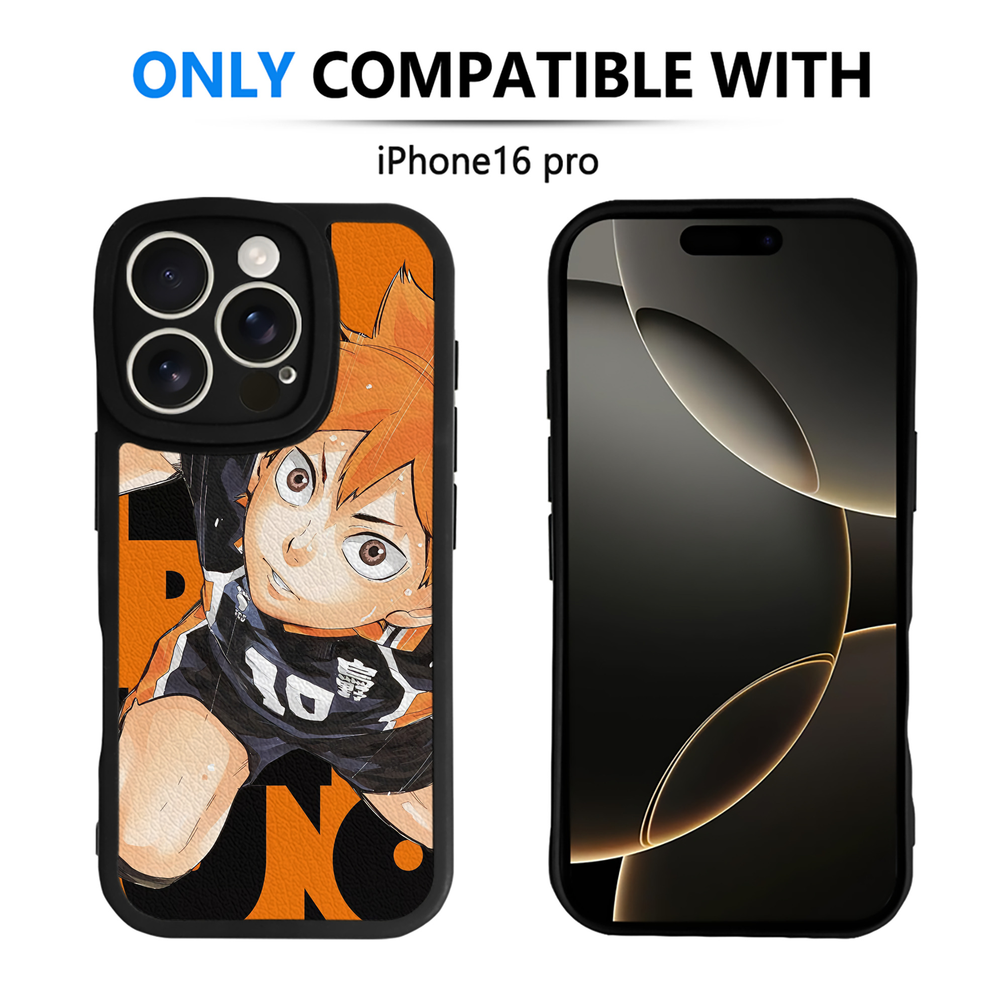 （画像用） ハイキュー!! Haikyu!! 【iPhone 16シリーズ対応】シリコンスマホケース（レザー調） 材質：シリコン
